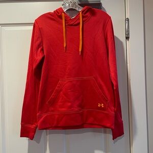 Under Armour hot pink Hoodie with orange details size small